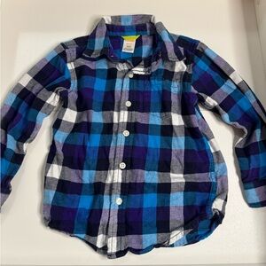 Boys Gymboree button down flannel shirt Size XS (4)